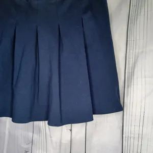 SO Navy Blue Pleated Mini Skater School Girl Skirt thumbnail 5
