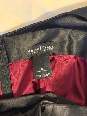 White House | Black Market Black Strapless Corset-Style Top thumbnail 4