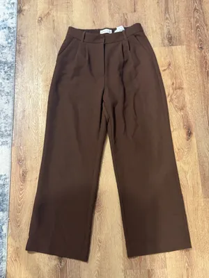 Abercrombie & Fitch Tailored Wide-Leg Dress Pants thumbnail 1
