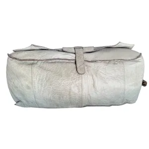 Schuler & Sons Philadelphia Anthropologie Sage Green Pebbled Leather Satchel Bag thumbnail 8