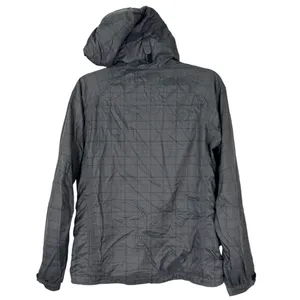 Columbia Grey Plaid Lightweight Rain Jacket Windbreaker Cinch Women's Medium thumbnail 5