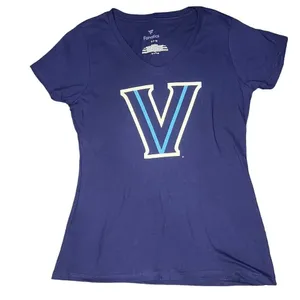 Fanatics Women's‎ Small Villanova Wildcats Navy V-Neck Short Sleeve T-Shirt thumbnail 1