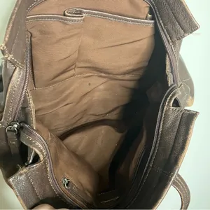 J. Jill brown leather shoulder bag medium‎ size 12.75” x 11” thumbnail 8