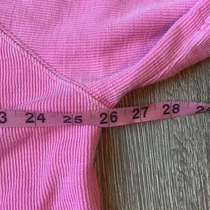 aerie Short Sleeve Thermal Tee in Hot Pink thumbnail 6