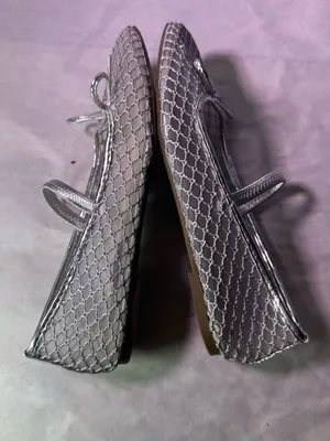 Rachael Ray Silver Mesh Mary Jane Flat with Bow Accent Size 6.5 thumbnail 6