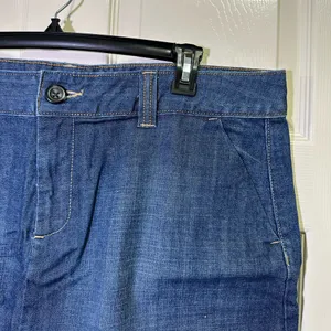 GAP Y2K Denim Skirt Mini Jean Skirt Size 18 Medium Wash thumbnail 2
