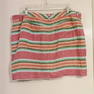 Old Navy Colorful Striped Mini Skirt thumbnail 2