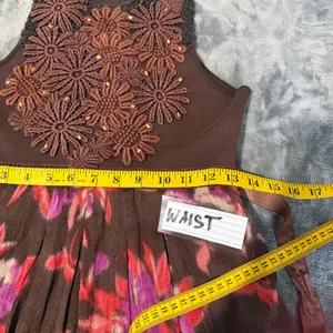 Free People Morning Meadows Crochet Applique Mini Dress S Fairy Grunge Boho thumbnail 10
