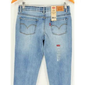 Levi's 710 Super Skinny Girls Size 16 Light Wash Denim Jeans Adjustable‎ NWT thumbnail 6