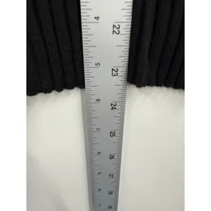 J. Crew Black Ribbed Silk Cashmere Blend Crew Neck Long Sleeve Sweater Women's M thumbnail 6