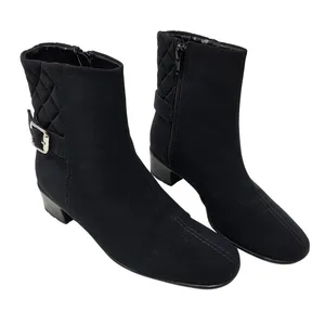 Sesto Meucci Black Hovercraft Waterproof Quilted Yeska Ankle Bootie Size 6 M thumbnail 1