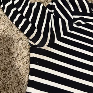 White House Black Market Striped Boat Neck Sheath Dress Black White Teal Medium thumbnail 5