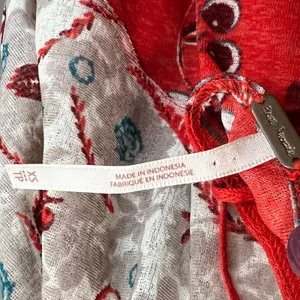 Free People Isabelle Tunic Top Womens XS Red Gray Floral Oversized Boho Feminine thumbnail 12