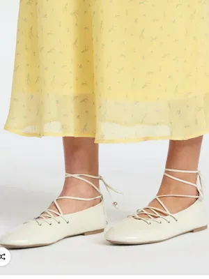 No Boundaries Beige Corset Ballet Flats Size 6.5 thumbnail 1