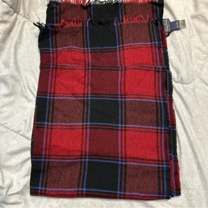 Brooks Brothers 100% Wool Red Plaid Scarf Made in Italy Winter Fall Warm Cozy thumbnail 4
