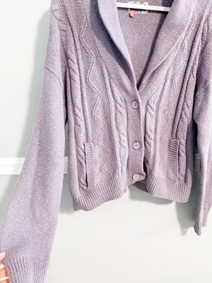 Anthropologie Pilcro Cable Knit Cardigan thumbnail 5