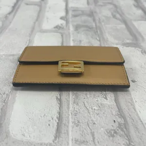 Fendi Baguette Dark Beige Card Holder Nappa Leather - Preowned thumbnail 5