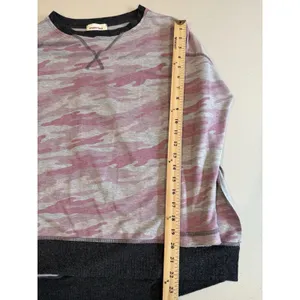 Happy Days Camo Sweatshirt Small Oversized Camouflage Travel Lounge Vacation thumbnail 6