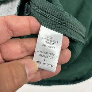 Altar'd State Skirt Womens L Green Corduroy Pencil Short Slit Zip Stretch‎ thumbnail 5
