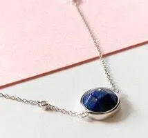 Lapis Lazuli Bracelet Silver thumbnail 1