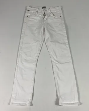 Citizens Of Humanity Elsa Jeans Womens 24 White Mid Rise Slim‎ Crop Ankle Denim thumbnail 1