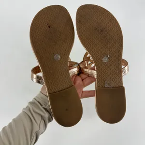 Tory Burch MILLER METALLIC SANDAL in Rose Gold thumbnail 5