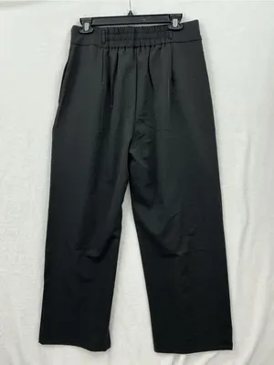 NWT HALARA Black High-Rise Wide-Leg Trousers 1183 thumbnail 6