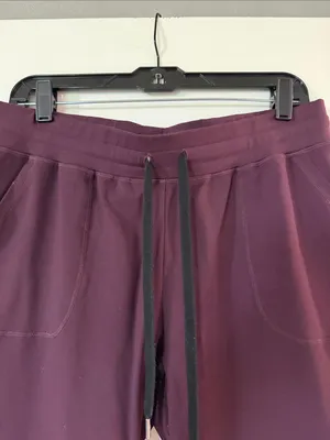 Women's plum Drawstring Jogger Pants Purple Size XL thumbnail 5
