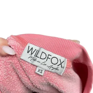 Wildfox Lip‎ Service Sweatshirt Pigment Red Pink Black Size XS thumbnail 8