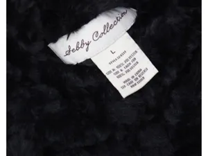 NWT Sebby Collection Reversible Crushed Faux Fur Button Front Coat Black L thumbnail 8