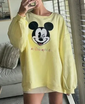 Mickey Mouse Yellow Disney Sweatshirt thumbnail 1