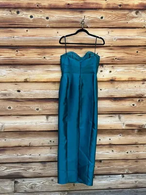 NWT Donna Karan Green Strapless Sweetheart Gown Size 4 thumbnail 9