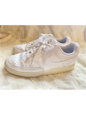 Nike Court Vision Low White Leather Sneakers Streetwear Quiet Luxury Old Money 8 thumbnail 2