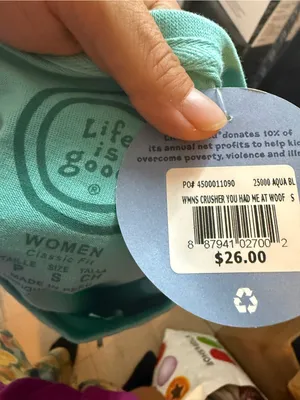 NWT Life is Good You Had Me At Woof Cotton Dog Tee thumbnail 3