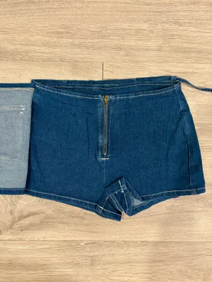 Denim Wrap Skirt Blue Size 29 thumbnail 4