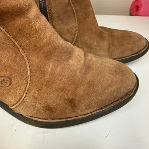 Born Women's Felicia Boot Size 7 M Tall Block Heel Brown Distressed Western Boho thumbnail 5