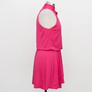 Black Halo. Pike High Neck Drape Front‎ Mini Dress. thumbnail 6