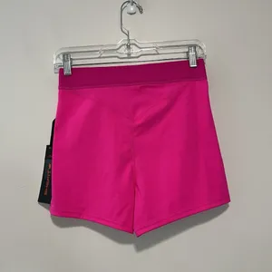 SHEFIT‎ NWT V Waist Biker Short in Pink Glo Size Medium thumbnail 4