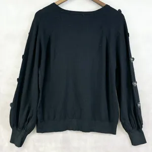 Sioni Womens Sweater Size Large 3D Heart Soft Grunge Romantic Euro‎ Whimsy Cozy thumbnail 2