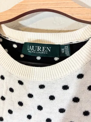Ralph Lauren Polka-Dot Preppy Cotton-Modal Sweater Vest Size XS thumbnail 4