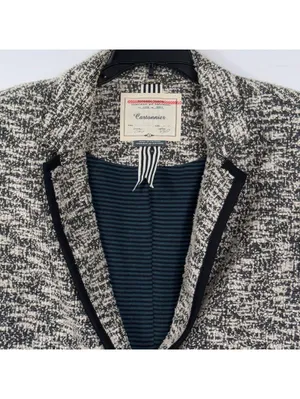 Cartonnier Anthropologie Tweed Blazer Jacket Size 8 thumbnail 2