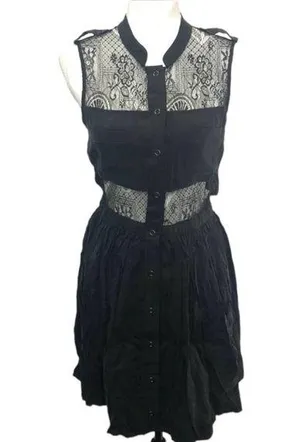 Revolve Funktional black lace cut out cocktail dress size Small thumbnail 1