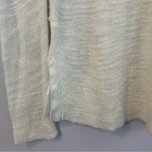 Free People Mountain Song Cream/Ivory Pullover Lightweight Mesh Sweater Small thumbnail 10