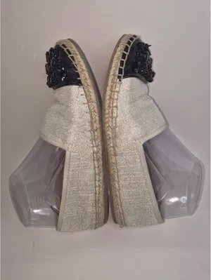 Circus by SAM EDELMAN Women 6 Loretta Tan Espadrille Black Bead Academia Flats thumbnail 4