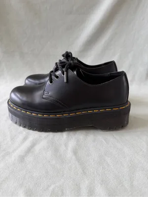 Dr. Martens 1461 SMOOTH LEATHER PLATFORM Black Smoothh SHOES Size 8M or 9W thumbnail 3