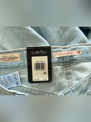 Levi’s Ribcage wide leg jeans linen and denim NEW 28 thumbnail 12