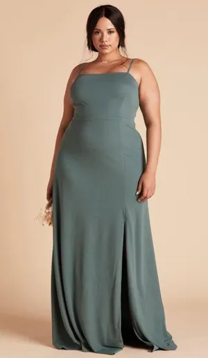 Birdy Grey Benny Tie Back Maxi Dress Crepe Sea Glass Green thumbnail 3