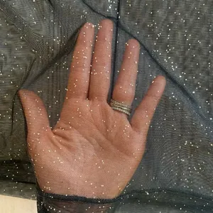 ASOS Sheer‎ Sparkly Long Sleeve See Through Paris Top Size Small Oversized Disco thumbnail 4