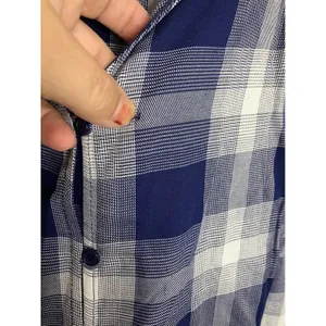 Wrangler Plaid Top Women Medium Blue NWT Crochet Lace Tie Front Sleeveless thumbnail 5