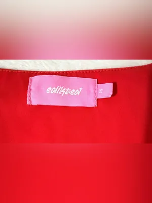 Edikted  NWOT Bright Red Essy Square Neck Top thumbnail 5
